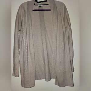 Old Navy Cardigan Light Grey, Size Small 100% Cotton Work Casual Gray Sweater